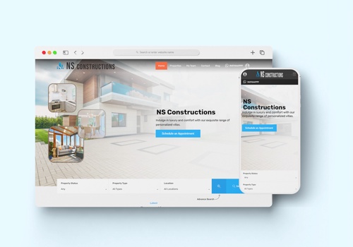 Advertising Package Example: NS Constructions - Facebook Ads & Web Development