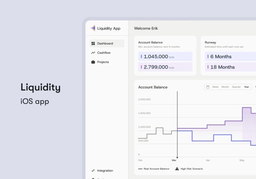 UX/UI Design Package Example: Financial Webapp