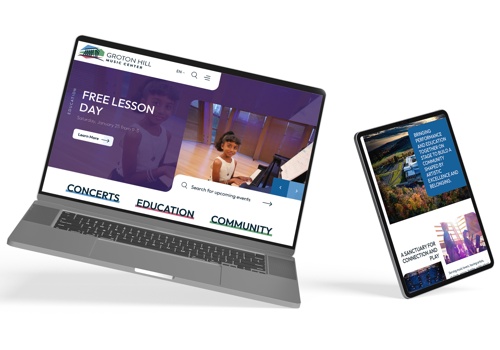 Web Design Package Example: Performing Arts Center Website Design with Harmony