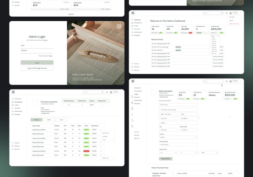 Custom Software Development Package Example: LOOM - Global Marketplace for Artisans