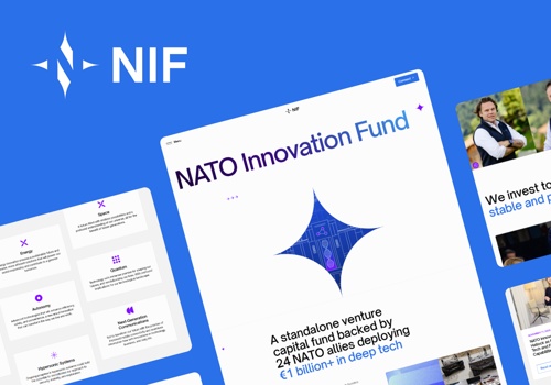 Web Design Package Example: Nato Innovation Fund