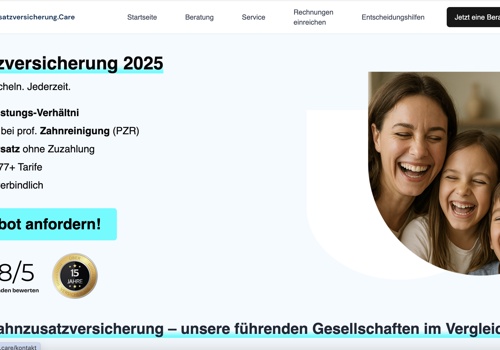 Web Design Package Example: Custom Web Development for Dental Insurance