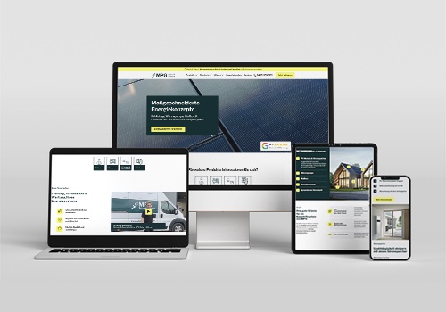 Web Design Package Example: MPG Solar Webflow Website