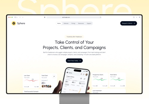 Web Design Package Example: CRM Product Design & Development