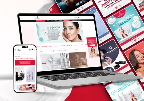 Web Design Package Example: Crimson: A Digital Ecosystem for Premium Cosmetics