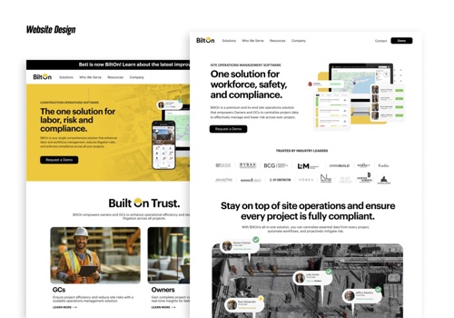 Branding Package Example: BiltOn Naming, Brand Identity and Website