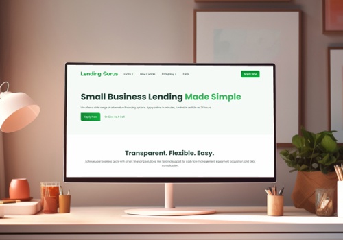 Custom Software Development Package Example: Lending Gurus: Easy Financing for Small Businesses