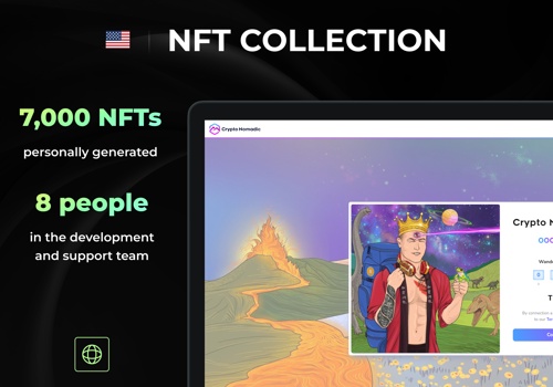 Blockchain Package Example: Crypto Nomadic - NFT marketplace development