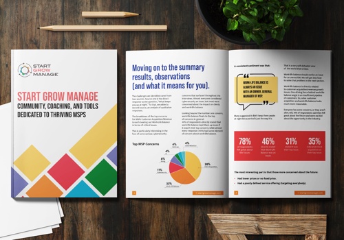 Branding Package Example: Brochure Design for Start Grow Manage