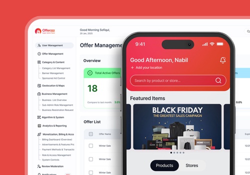 Web Design Package Example: App Promotion & Local Business Deals Website