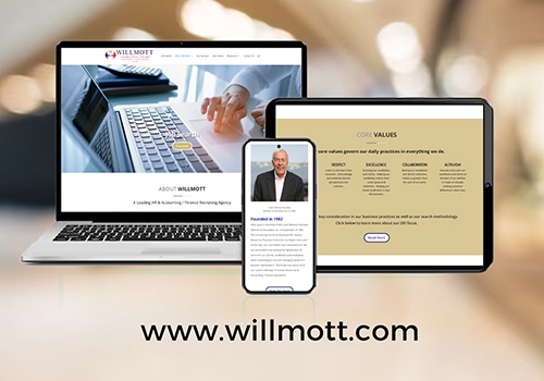 Web Design Package Example: Willmott Word Press Job Search Website and SEO