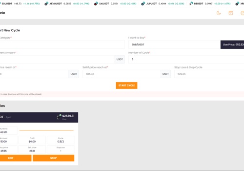 Blockchain Package Example: All-in-One Crypto Bot Platform