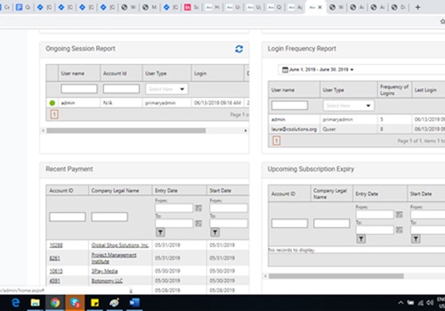 Web Development Package Example: Compliant & MIS Dashboard