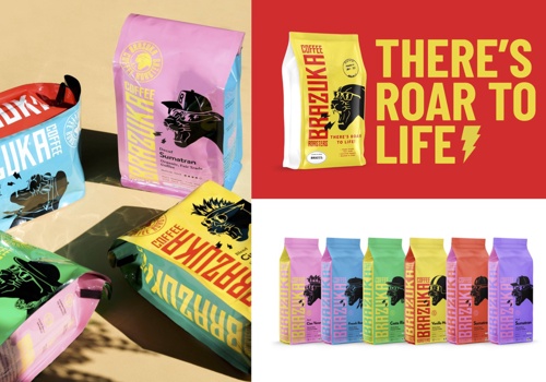 Branding Package Example: Brazuka Coffee Package Design & Brand Identity