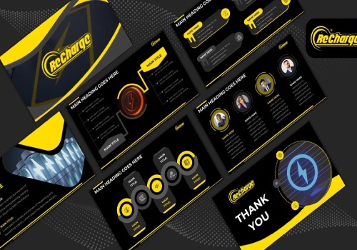 Branding Package Example: Corporate Recharge Pitch Deck Design