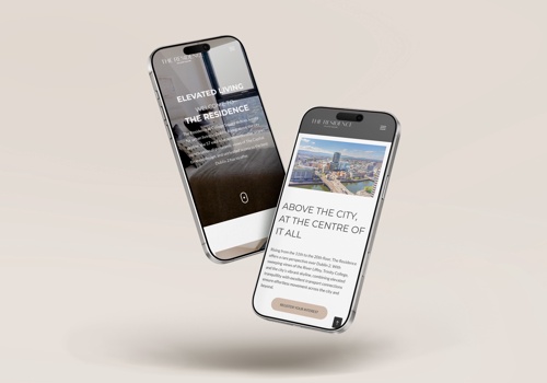 Web Design Package Example: The Residence College Square Website