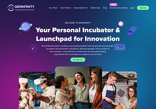 Web Design Package Example: Geninfinity Education