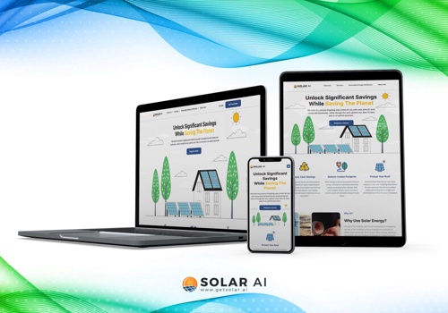 Web Design Package Example: SolarAI - Elementor website Redesign