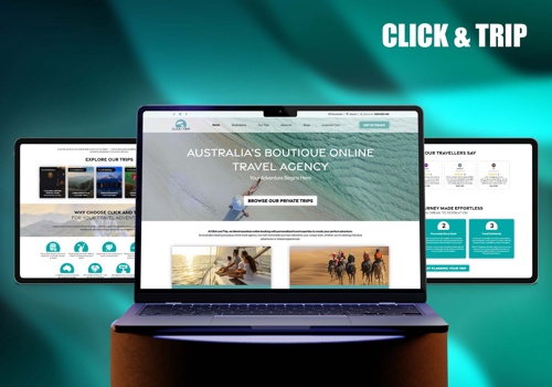 Web Design Package Example: Click&Trip - Travel Booking Platform
