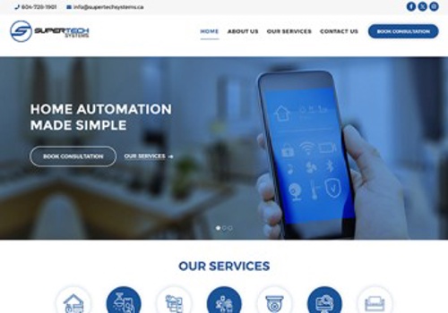 Web Design Package Example: Super Tech Systems