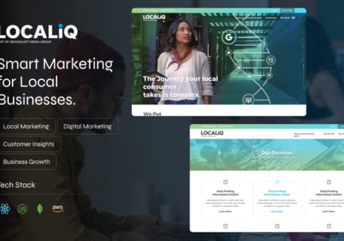 Web Development Package Example: Localiq | Simplified Marketing Solutions