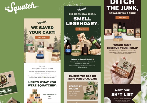 Email Marketing Package Example: Email Design: Dr Squatch