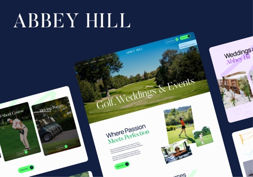 Web Design Package Example: Abbey Hill Golf Centre