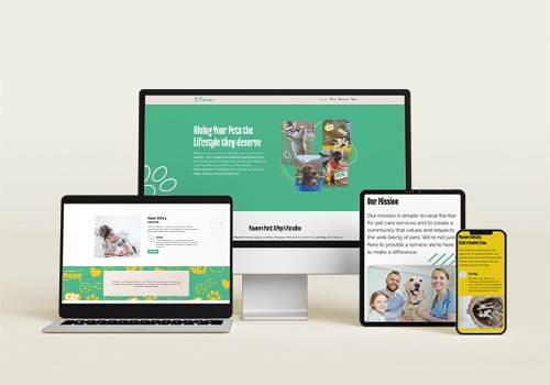 Web Design Package Example: Pawsers Pet Care