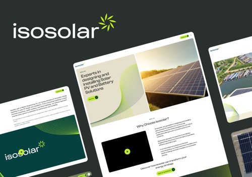 Web Design Package Example: ISO Solar