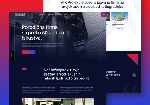 Web Design Package Example: MIK - Web development & Design