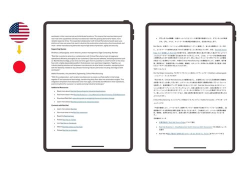 Translation Package Example: Case Study: Red Hat