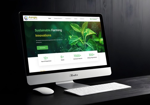 Web Development Package Example: Aegis Agro Chemicals - Web Development