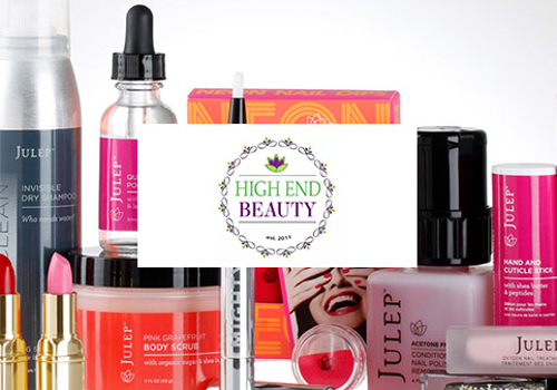 Web Design Package Example: Designed a website from scratch for High End Beauty (eCommerce)