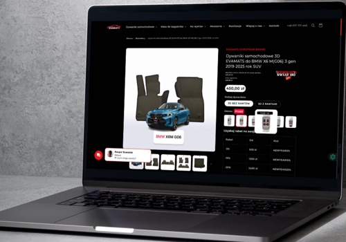 Ecommerce Marketing Package Example: EVAMATS