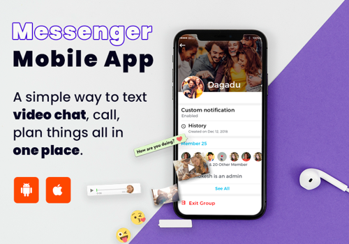 Mobile App Development Package Example: Messenger Mobile App
