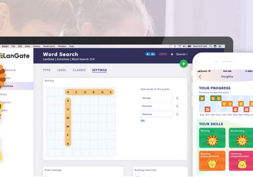 UX/UI Design Package Example: LanGate