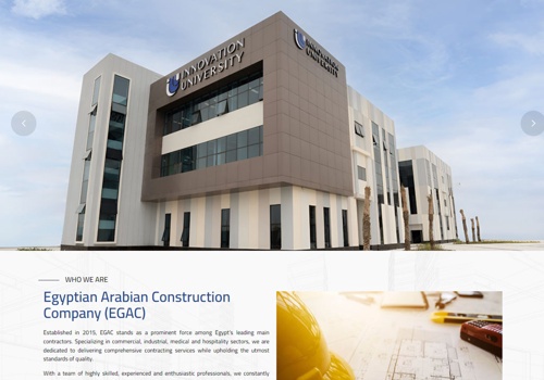 Web Design Package Example: EGAC Website