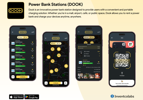 Custom Software Development Package Example: Power Bank Station Like Dook
