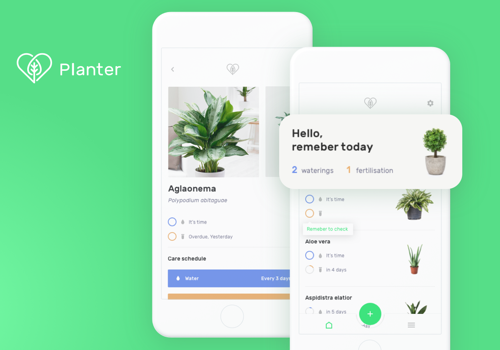 Mobile App Development Package Example: Planter  - AI-powered mobile plant-care advisor