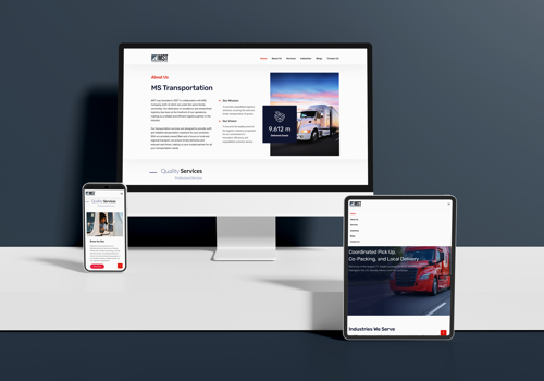 Web Design Package Example: MST Website Development