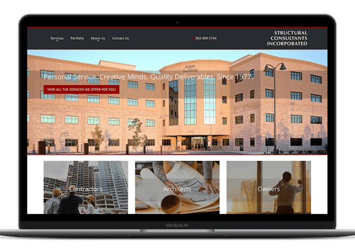 Search Engine Optimization Package Example: Project with Structural Consultants INC.