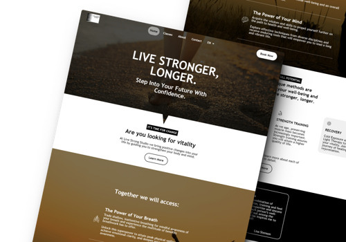 Branding Package Example: Brand Strategy and Web Design on Wordpress