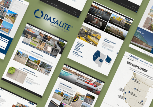 UX/UI Design Package Example: Basalite - Website