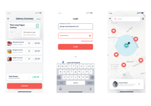 Mobile App Development Package Example: Shipping and Delivery App