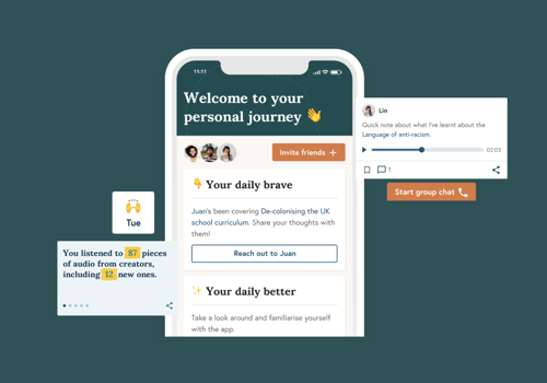 UX/UI Design Package Example: 1 Brave Friend