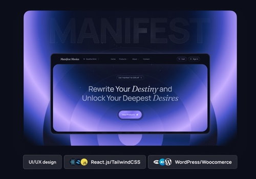 Web Development Package Example: Manifest Movies | eCommerce Redesign