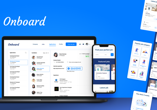 Web Development Package Example: Onboard - Web HR platform