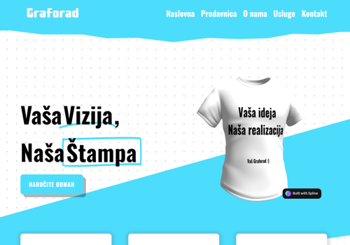 E-Commerce Development Package Example: Dynamic Webshop for Graforad