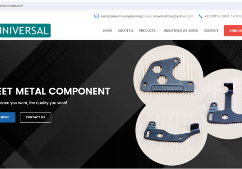 Social Media Marketing Package Example: Engineering Components Website for All Industry