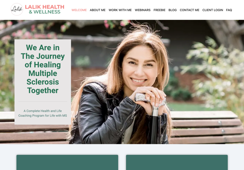 Web Design Package Example: Lalik Health and Wellness Website Redesign